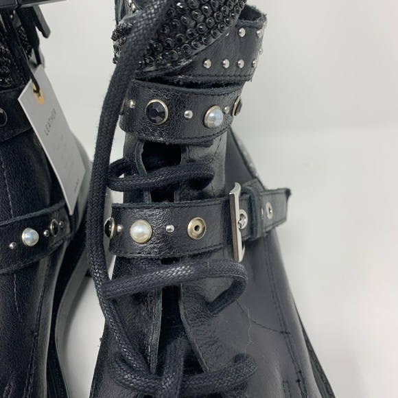 ZARA LOW HEELED LEATHER ANKLE BOOTS - Picture 13 of 16